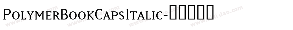 PolymerBookCapsItalic字体转换