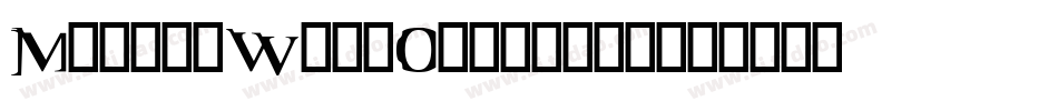 MatrixWideOldstyle字体转换