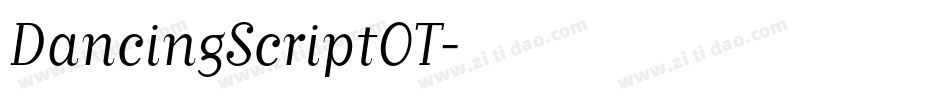 DancingScriptOT字体转换