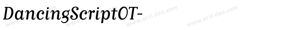 DancingScriptOT字体转换
