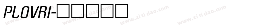 PLOVRI字体转换