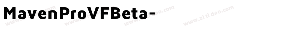 MavenProVFBeta字体转换