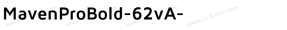 MavenProBold-62vA字体转换