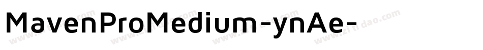 MavenProMedium-ynAe字体转换