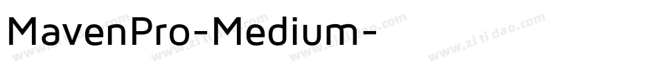 MavenPro-Medium字体转换