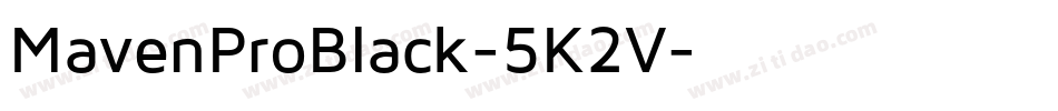 MavenProBlack-5K2V字体转换