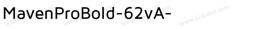 MavenProBold-62vA字体转换