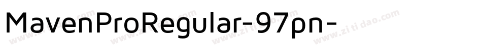 MavenProRegular-97pn字体转换