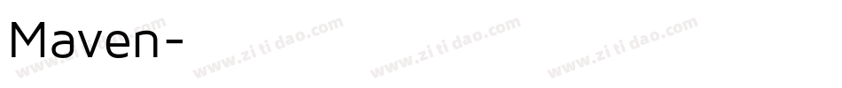 Maven字体转换