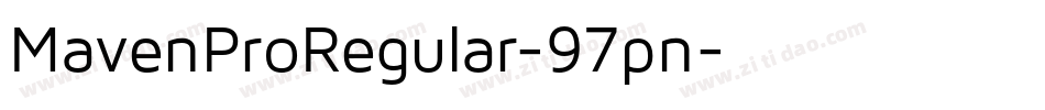 MavenProRegular-97pn字体转换