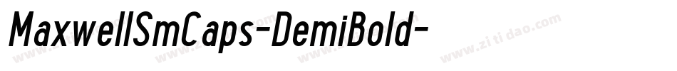 MaxwellSmCaps-DemiBold字体转换