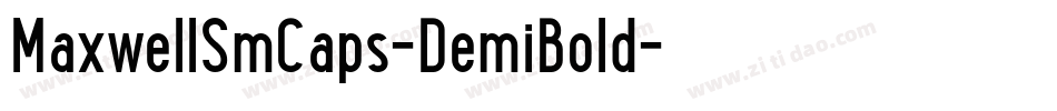 MaxwellSmCaps-DemiBold字体转换