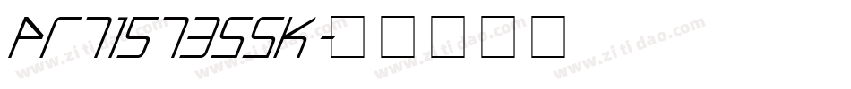 ArtisteSSK字体转换