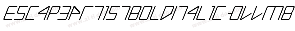 EscapeArtistBoldItalic-OVVm8字体转换
