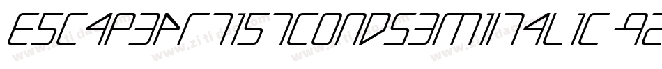 EscapeArtistCondSemiItalic-qZ2KV字体转换