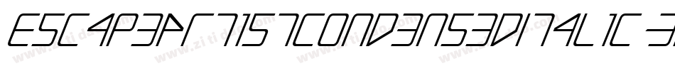 EscapeArtistCondensedItalic-3zl16字体转换 EscapeArtistCondensedItalic-3zl16字体转换