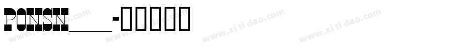PONSN___字体转换