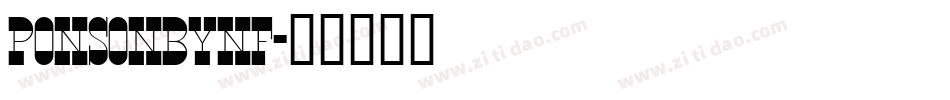 PonsonbyNF字体转换
