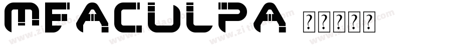 MeaCulpa字体转换