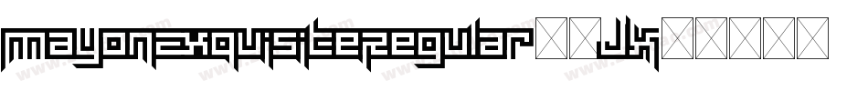 MayonExquisiteRegular-9JX5字体转换