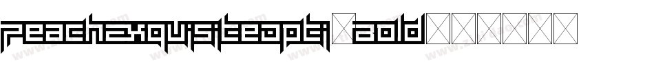PeachExquisiteOpti-Bold字体转换