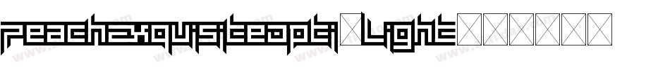 PeachExquisiteOpti-Light字体转换