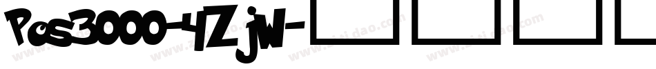 Pos3000-4ZjW字体转换