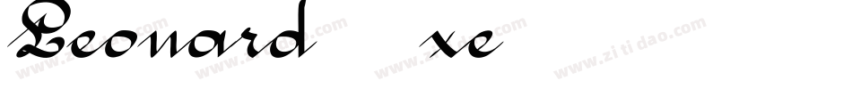 Leonard-2O1xe字体转换