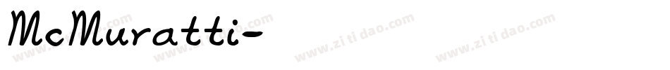 McMuratti字体转换