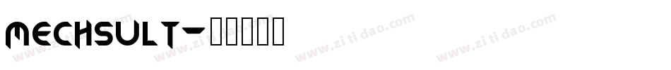 mechsult字体转换