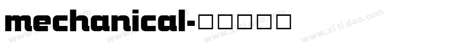 mechanical字体转换