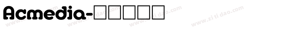 Acmedia字体转换