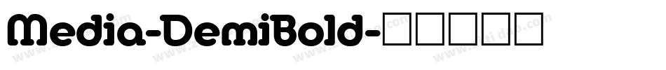 Media-DemiBold字体转换