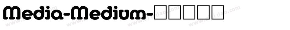 Media-Medium字体转换