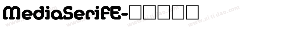 MediaSerifE字体转换