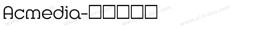 Acmedia字体转换