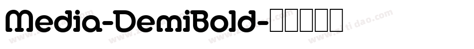 Media-DemiBold字体转换