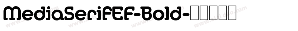 MediaSerifEF-Bold字体转换