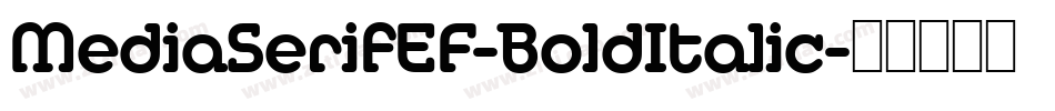 MediaSerifEF-BoldItalic字体转换
