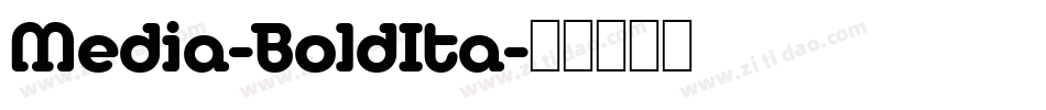 Media-BoldIta字体转换