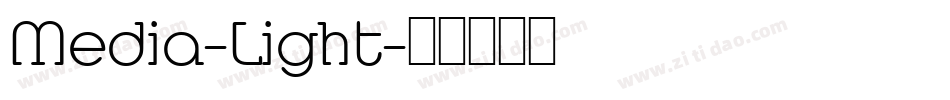 Media-Light字体转换