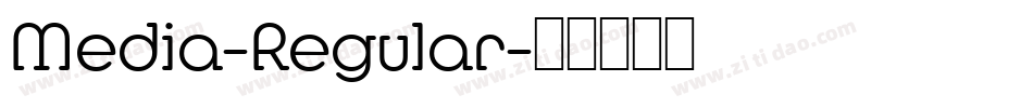 Media-Regular字体转换