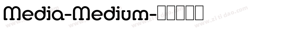 Media-Medium字体转换
