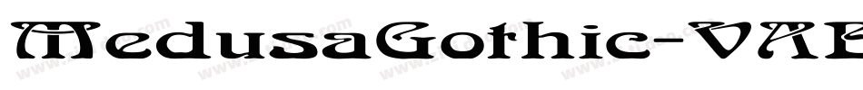 MedusaGothic-VAEV字体转换