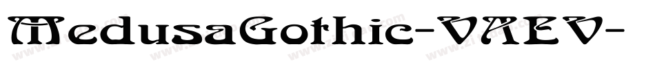 MedusaGothic-VAEV字体转换