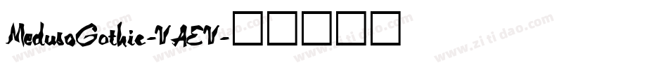 MedusaGothic-VAEV字体转换