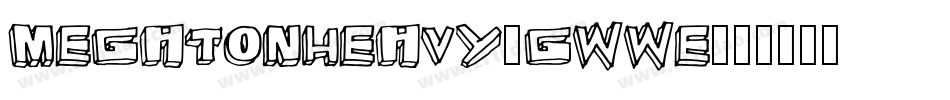 MegatonHeavy-gwwE字体转换
