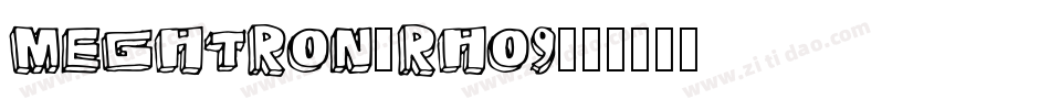 Megatron-rAo9字体转换