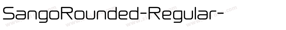 SangoRounded-Regular字体转换