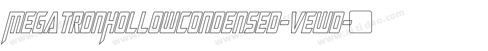 MegatronHollowCondensed-vEWD字体转换